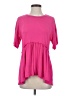 Unbranded Pink Short Sleeve Blouse Size S - photo 1