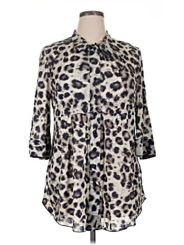 Style&Co 3/4 Sleeve Button-Down Shirt (view 1)