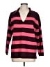 Talbots Stripes Burgundy Wool Pullover Sweater Size 12 - photo 1