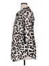 Style&Co 100% Nylon Animal Print Silver 3/4 Sleeve Button-Down Shirt Size 1X - photo 5