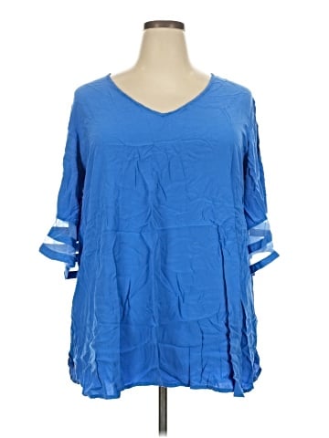 Ekouaer 3/4 Sleeve Blouse (view 1)