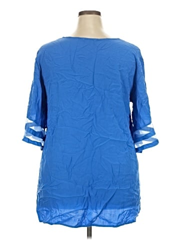 Ekouaer 3/4 Sleeve Blouse (view 2)