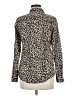 J.Crew 100% Cotton Animal Print Brown Long Sleeve Blouse Size 6 - photo 2