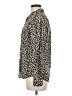 J.Crew 100% Cotton Animal Print Brown Long Sleeve Blouse Size 6 - photo 5