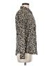 J.Crew 100% Cotton Animal Print Brown Long Sleeve Blouse Size 6 - photo 4