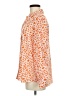 Chico's 100% Polyester Animal Print Orange Long Sleeve Blouse Size Med (1) - photo 5