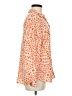 Chico's 100% Polyester Animal Print Orange Long Sleeve Blouse Size Med (1) - photo 4