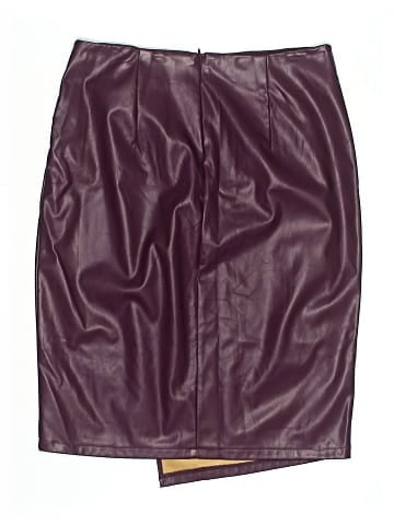 Kate Kasin Faux Leather Skirt (view 2)