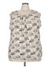 Cj Banks 100% Polyester Ivory Sleeveless Blouse Size 3X - photo 1