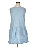 Universal Thread 100% Cotton Solid Blue Casual Dress Size XL - photo 1