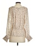 Ann Taylor LOFT 100% Polyester Ivory Long Sleeve Blouse Size S - photo 2