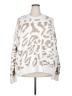Gilli 100% Polyester Animal Print Ivory Pullover Sweater Size 2X - photo 1