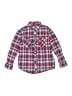 Cherokee 100% Cotton Plaid Red Long Sleeve Button-Down Shirt Size M (kids) - photo 1