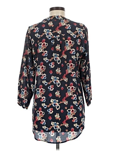 Amour Vert 3/4 Sleeve Silk Top (view 2)