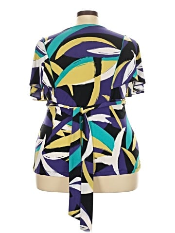 Alfani Short Sleeve Blouse (view 2)