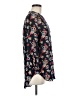Amour Vert 100% Silk Floral Blue 3/4 Sleeve Silk Top Size M - photo 4
