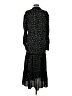 Allison 100% Polyester Polka Dots Black Casual Dress Size S - photo 2