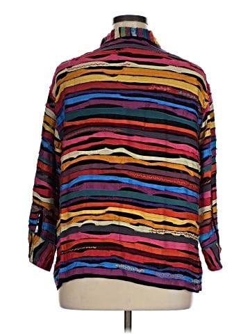 Chico's Design 3/4 Sleeve Button-Down Shirt (view 2)