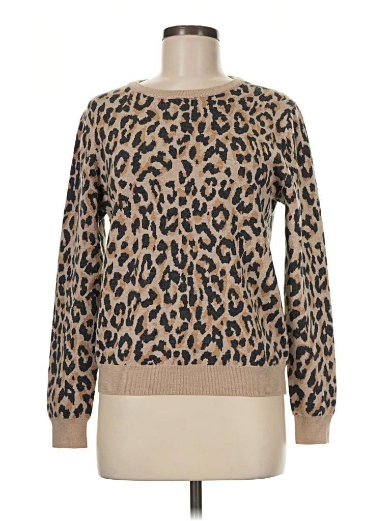 Pre-owned Jcrew Wool Sweater In Tan