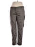 Joe Fresh Chevron-herringbone Gray Casual Pants Size 12 - photo 1