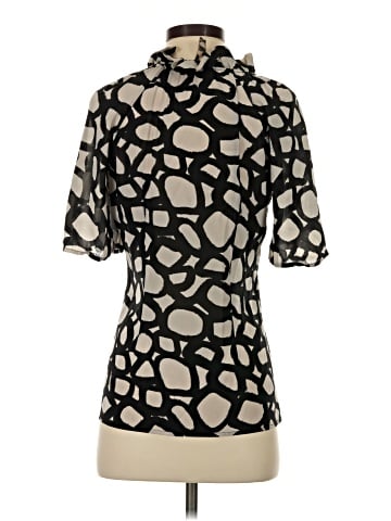 Mia Via Short Sleeve Silk Top (view 2)