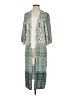 Blue Rain 100% Rayon Teal Kimono Size S - photo 1