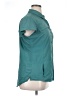 Magellan Outdoors 100% Polyester Teal Short Sleeve Blouse Size XL - photo 4