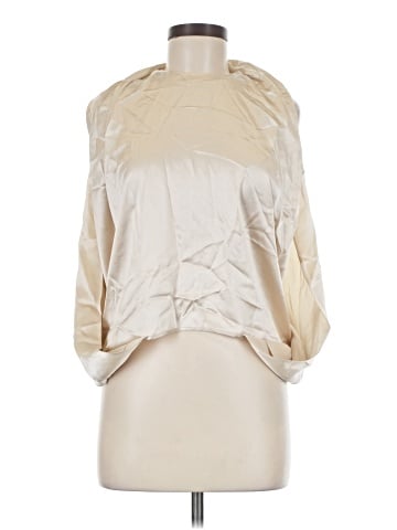 Reiss 3/4 Sleeve Silk Top (view 1)
