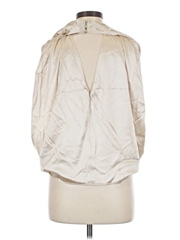 Reiss 3/4 Sleeve Silk Top (view 2)
