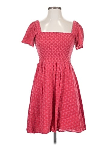 Madewell Eyelet Lucie Smocked Mini Dress (view 1)