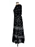 Rouge 100% Polyester Paisley Black Casual Dress Size L - photo 5