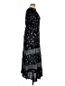 Rouge 100% Polyester Paisley Black Casual Dress Size L - photo 4
