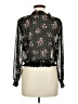 Sweet Rain 100% Polyester Black Long Sleeve Blouse Size M - photo 2