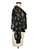 Sweet Rain 100% Polyester Black Long Sleeve Blouse Size M - photo 4