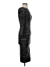 Wolford Animal Print Silver Cocktail Dress Size S - photo 4
