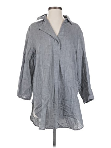 Cos 3/4 Sleeve Button-Down Shirt (view 1)