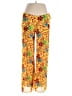 Unbranded 100% Nylon Print Yellow Casual Pants Size L - photo 1