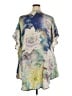 Unbranded 100% Silk Blue Poncho Size XXL (estimated) - photo 2