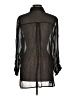 Chico's Design Animal Print Black Long Sleeve Blouse Size Med (1) - photo 2