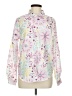 Unbranded 100% Polyester Floral Pink Long Sleeve Blouse Size M - photo 1