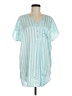 Saks Fifth Avenue 100% Polyester Teal Short Sleeve Blouse Size M - photo 1