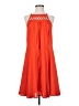 Greylin 100% Polyester Solid Orange Casual Dress Size XS - photo 1