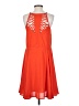 Greylin 100% Polyester Solid Orange Casual Dress Size XS - photo 2