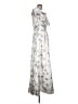 Assorted Brands Floral Silver White Casual Dress Size 12 - photo 4
