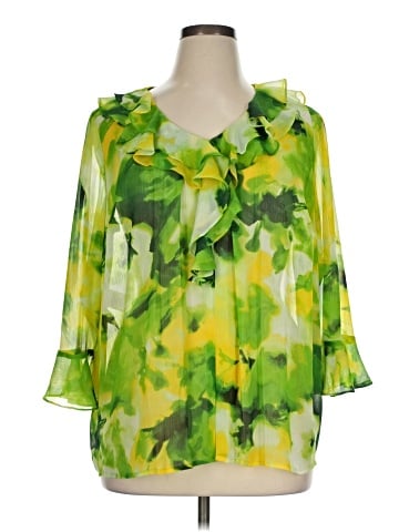 Jones New York Signature 3/4 Sleeve Blouse (view 1)