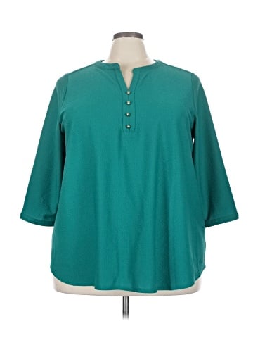 Croft & Barrow 3/4 Sleeve Blouse (view 1)