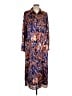 Jodifl 100% Polyester Paisley Blue Casual Dress Size L - photo 1