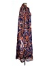 Jodifl 100% Polyester Paisley Blue Casual Dress Size L - photo 4