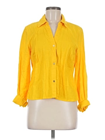MICHAEL Michael Kors 3/4 Sleeve Button-Down Shirt (view 1)