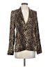 Zara 100% Polyester Animal Print Gold Blazer Size XS - photo 1